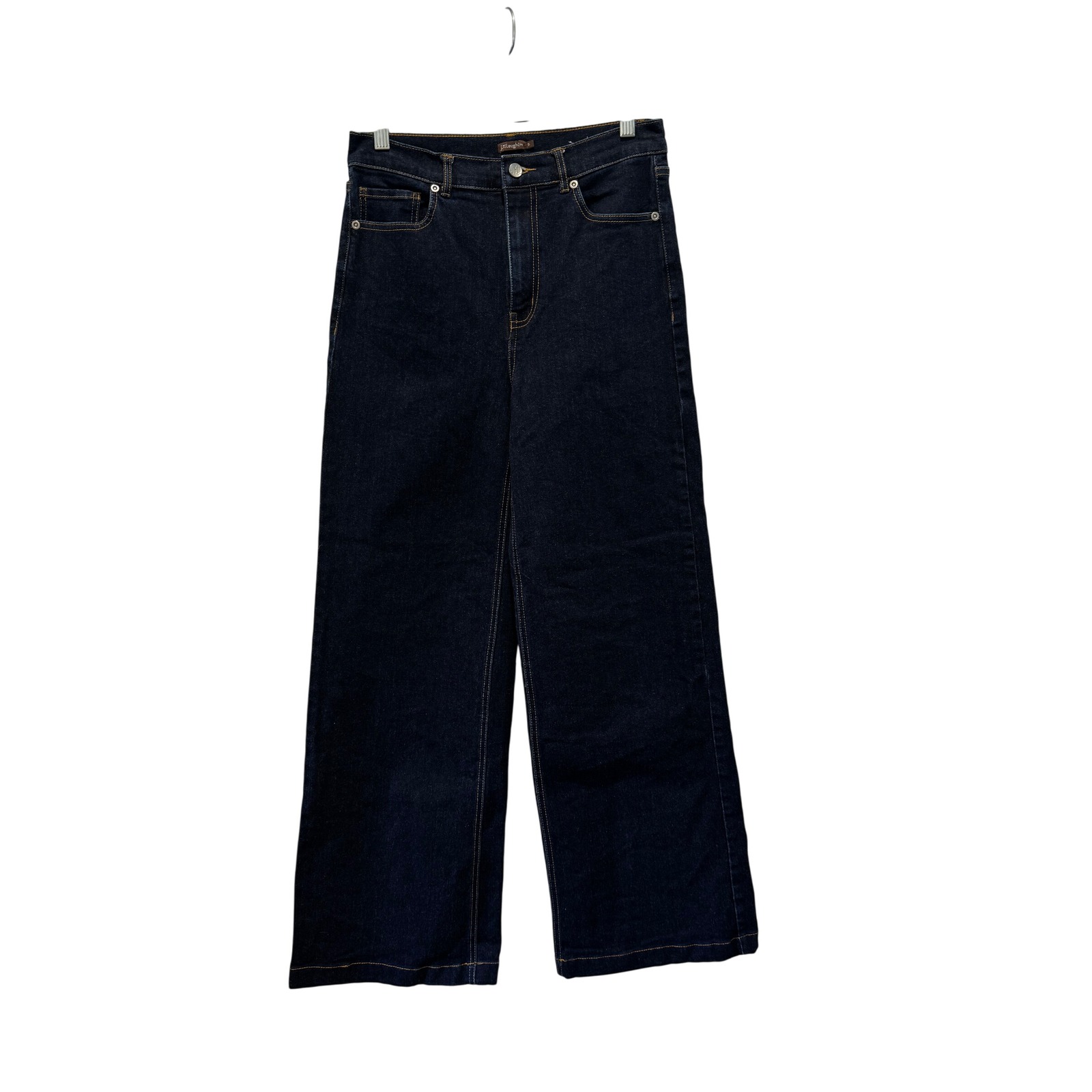 J. Mclaughlin Womens Wide Leg Dark Wash Jeans Size 6 High Rise Inseam 30